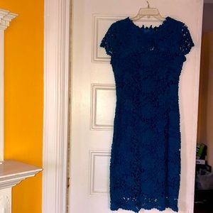 Elie Tahari blue lace dress size 4